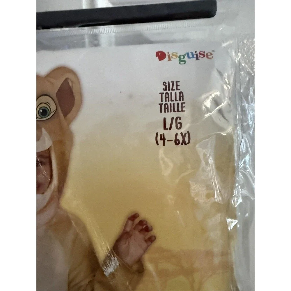 Disney Lion King Toddler Nala Classic Costume Kids Size 4-6 Years Large Toddler